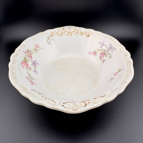 Johnson Brothers Other - Antique Johnson Bros 1902 Embossed Floral Bowl - Vintage Cottagecore Decor